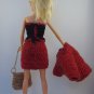 hand knitted 3-piece outfit + purse for Barbie | most for least price deal! | PERFECT GIFT