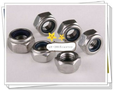 For Stainless Steel M2 M2.5 M3 M4 M5 M6 Nylon Lock Nuts x 10x20x50x100pcs #SP62