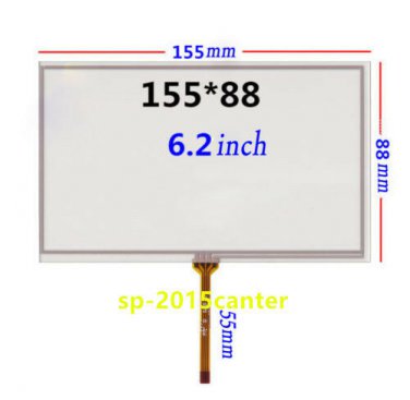 For 6.2" CLAA062LA01CW 155*88mm 4 Wire Resistive Touch Screen #SP62