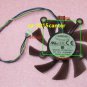 For 75mm ASUS GTX560 HD5830 HD6850 Fan 4x43mm 4Pin R128015SU 12V #SP62