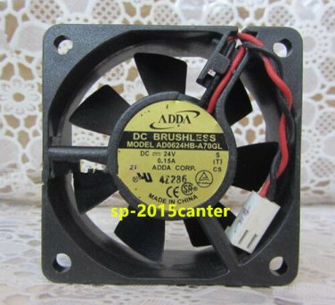 For ADDA AD0624HB-A70GL 24V DC FAN HI SPEED 24.4 CFM 60MM BALL BEARING #SP62