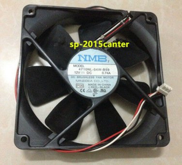 For NMB 4710NL-04W-B59 Fan DC 12V 0.74A 3Pin 120*120*25mm #SP62