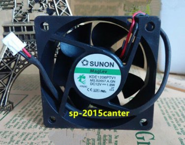 For SUNON KDE1206PTV1 fan DC12V 1.8W 60*60*25mm 2pin #SP62
