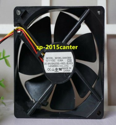 For NMB 3610KL-04W-B69 DC12V 0.56A 90*90*25mm 3Pin coolign Fan #SP62
