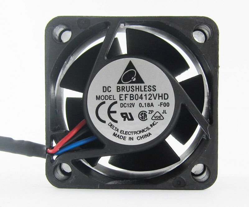 Delta EFB0412VHD 40x40x20mm 40mm 4020 12V 0.18A DC BRUSHLESS Fan 3pin ...