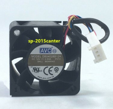 For AVC Fan DB04028B12H DC 12V 0.53A 4CM 4028 4 pin 40*40*28mm #SP62