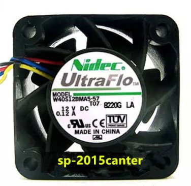 For NIDEC W40S12BMA5-57 12V 0.12A Super Micro server cooling fan 40x40x28mm#SP62