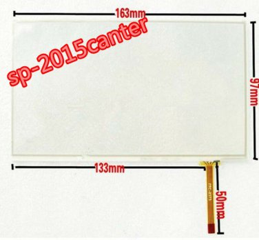 7"  4 wire resistive Touch screen digitizer 163x97mm  free  shipping  #0803