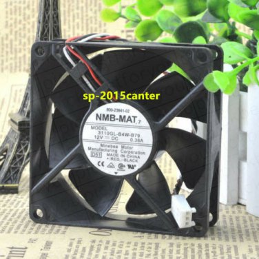 For NMB 3110KL-04W-B79 Fan 12V 0.38A 80*80*25mm 3pin #SP62