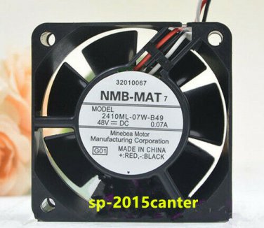 For NMB 2410ML-07W-B49 6025 48V 0.07A double ball mute cooling fan #SP62