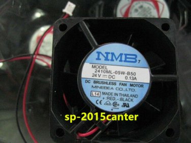 For NMB 2410ML-05W-B50 Fan 60*60*25mm 24V 0.13A 2Pin #SP62