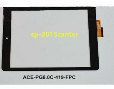 For 7.85 Inch Touch Screen Digitizer Panel ACE-PG8.0C-419-FPC Black #SP62