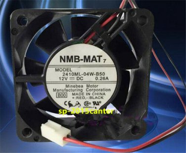 For NMB 2410ML-04W-B50 Fan 12V 0.26A 60*60*25mm 2pin #SP62