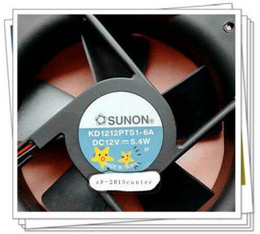 For SUNON KD1212PTS1-6A Cooling fan DC12V 5.4W 0.45A 120*120*25MM 2pin #SP62