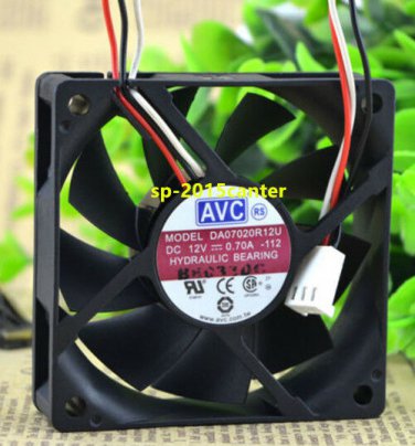 For AVC DA07020R12U 12V 0.70A 7CM 7020 3 line hydraulic cooling fan #SP62