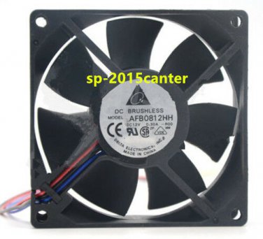 For 80mm 25mm AFB0812HH Case Fan 12VDC 37CFM CPU Cooling Ball Brg 3 Pin #SP62