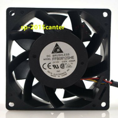 For Delta FFB0812SHE 80*80*38mm DC12V 0.87A 4Pin Cooling Fan #SP62