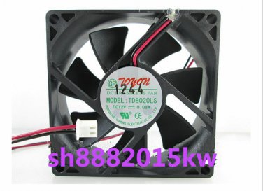 1pc TD8020LS 12V 0.08A 8CM fan dispenser 80*80*20mm 2pin