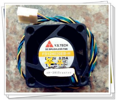 For FD124020EB-H 12V 0.21A 4020 4pin Double Ball Fan #SP62