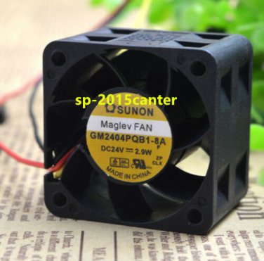 For SUNON GM2404PQB1-8A Server Square Fan DC 24V 3.9W 2pin #SP62