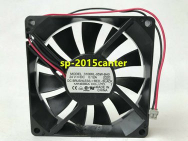 For NMB 3106KL-05W-B40 Fan 24V 0.12A 80*80*15mm 2pin #SP62