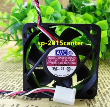 For Fan DA05015R12H DC 12V 0.2A Cooling Fan 3 Pin 50*50*15mm #SP62