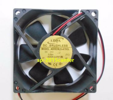 For AD0824LS-A70GL fan 80*80*25mm 24V 0.09A 2pin #SP62