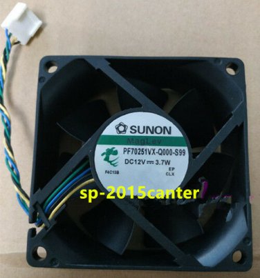 For SUNON PF70251VX-Q000-S99 Cooling fan DC12V 3.7W 70*70*25mm 4pin PWM #SP62