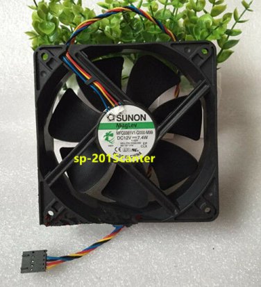 For SUNON MFC0381V1-Q000-M99 FAN DC12V 0.62A 7.4W 120*120*38MM 4wire #SP62