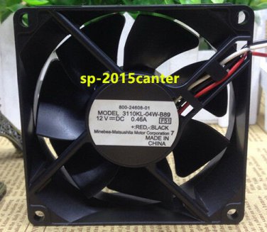 For NMB 3110KL-04W-B89 FAN 24V 0.46A 80*80*25mm 3pin #SP62