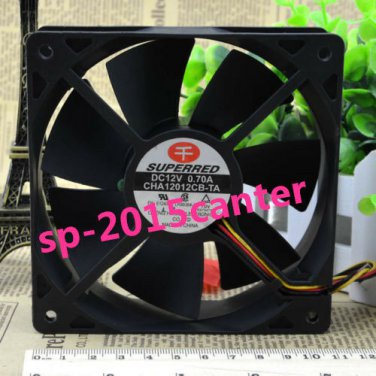 original for CHA12012CB-TA Fan 12V 0.70A 120*120*38mm 3 pin   j0425