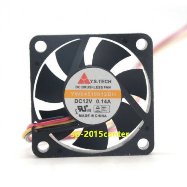 For Y.S.TECH 4.5cm YW04510012BH 4510 DC12V 0.14A 45*45*10MM 3-P cooling fan#SP62