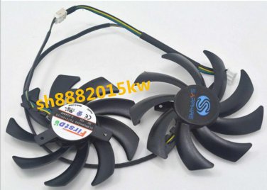 1 pcs For Firstd FD7010H12S 75mm Video Card Dual Fan HD6950 HD7790 HD7850  j0524
