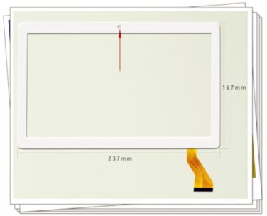 For SQ-PGA1308W01-FPC-A0/A2 tablet handwriting capacitor white touch screen#SP62