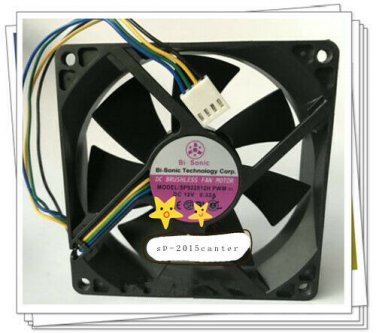 For Bi-Sonic Fan SP922512H PWM DC 12V 0.32A 9025 9CM 4 Pin #SP62