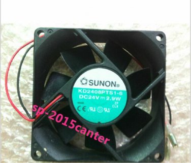24V 2.9W 80*80*25mm 2Pin FOR SUNON KD2408PTS1-6 Fan x4ba