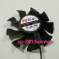 75mm 12V 2pin 0.50AFD8015U12S Fan For Video card HD Series j04
