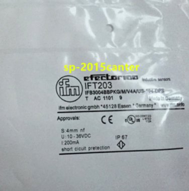 For IFM IFT203 INDUCTIVE SENSOR METAL THREAD STAINLESS STEEL #SP62