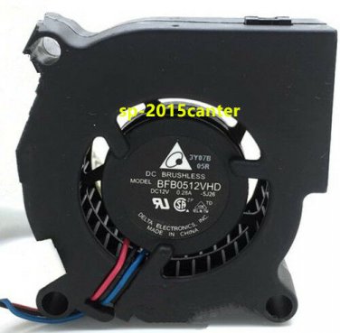 For Delta 5020 0.28A BFB0512VHD 5CM 12V turbo fan 3Pin #SP62
