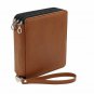 120 Slot PU Leather Wrap Case For Colored Pencil case- Brown. Pink  and Black