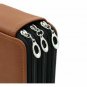 120 Slot PU Leather Wrap Case For Colored Pencil case- Brown. Pink and Black