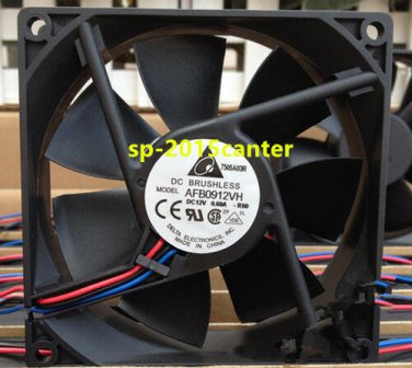 For DELTA Double Ball Fan 12V 0.6A AFB0912VH-R00 90*25MM #SP62