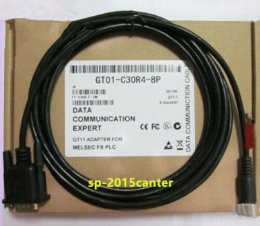 For Mitsubishi PLC programming cable GT01-C30R4-8P HMI GT11 / GT12 / GT15 #SP62
