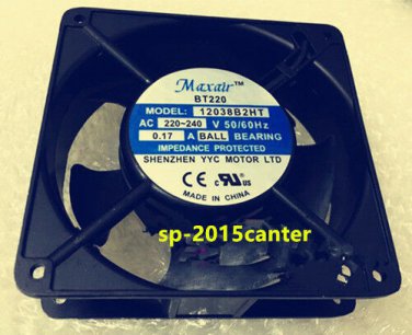 For Maxair BT220 12038B2HT cooling fan AC220-240V 0.17A 120*120*38MM #SP62