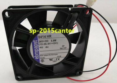 For PAPST TYP8414HR Fan DC24V 5.8W 80*80*25mm 2Pin #SP62