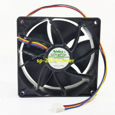 For NIDEC W12E12BS11B5-57 12VDC 1.65A 4 line PWM cooling fan #SP62