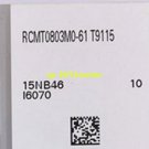 For 10pcs/Box New Tungaloy RCMT0803MO-61 T9115 #SP62