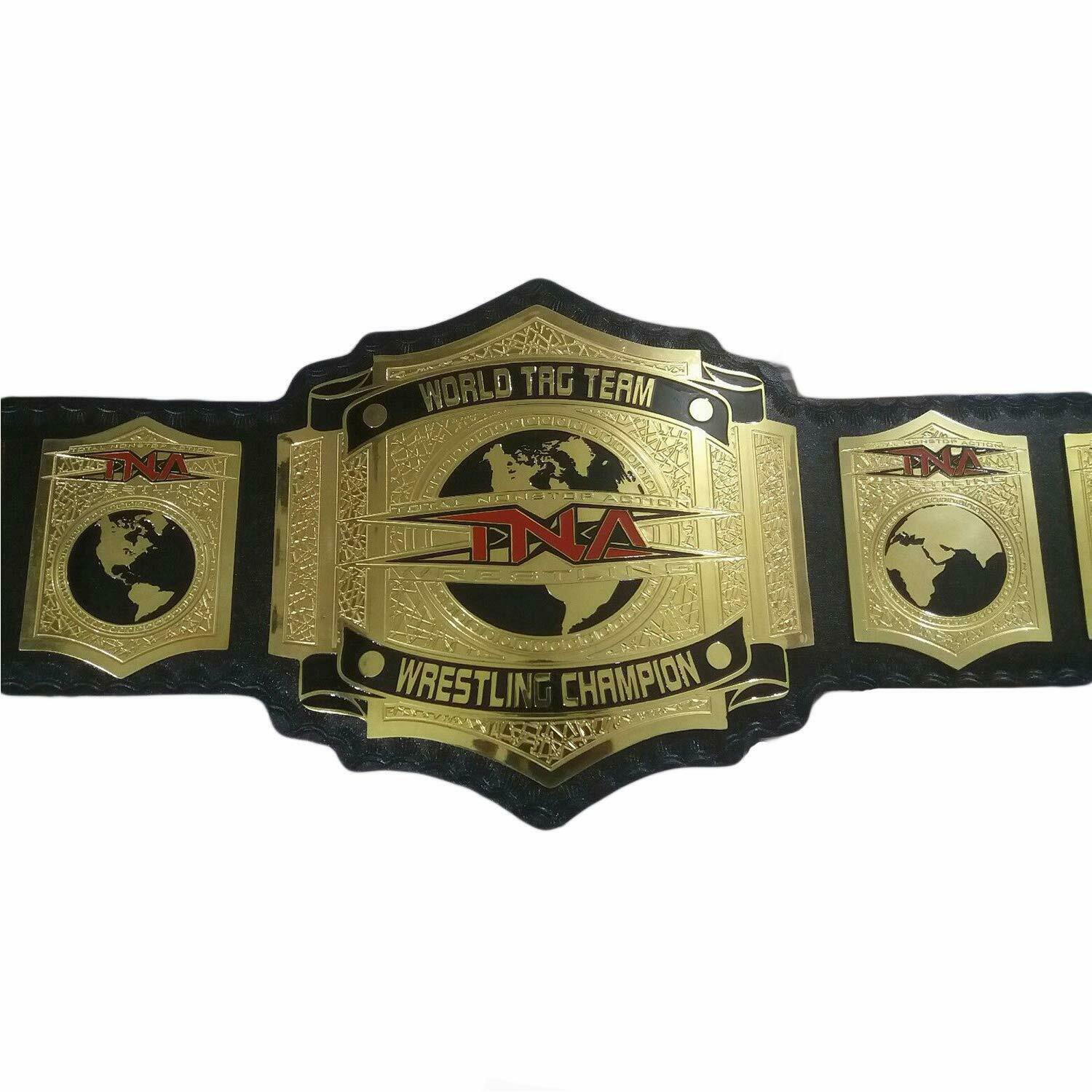 WWE TNA World Tag Team Wrestling Champion Title Belt Adult Size