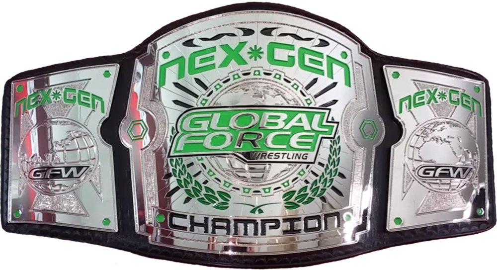 Global Force Wrestling Nex*Gen Championship Title Belts Adult Size