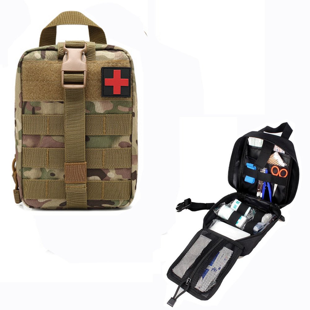 Camping Safety Survival ID25 Hiking EDC Molle Tactical Pouch Bag Emergency First Aid Bag survive Kit